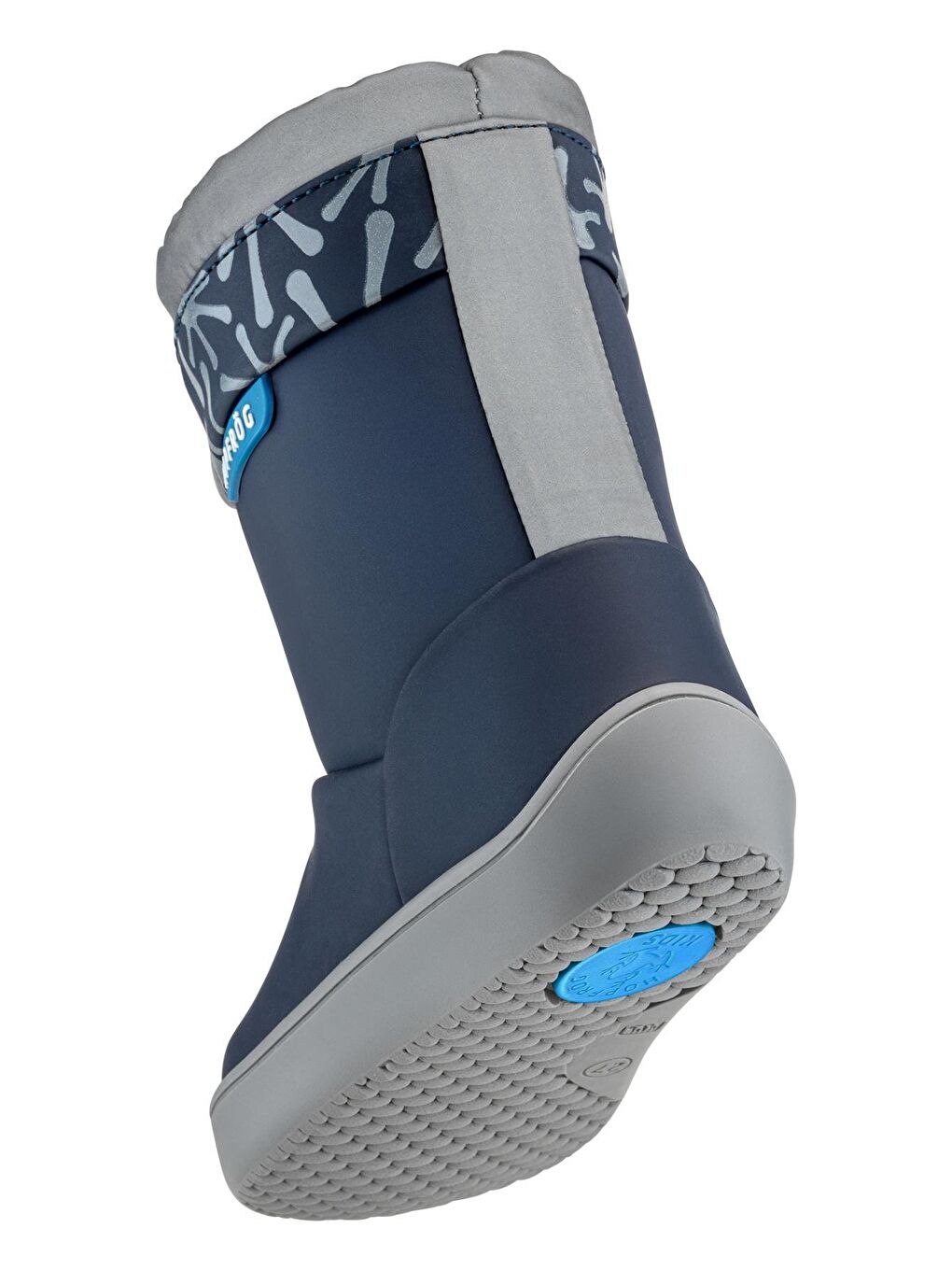 Rain Boots Süper Mat Lacivert Suya Ve Soğuğa Dayanıklı Barefoot Çocuk Botu-7