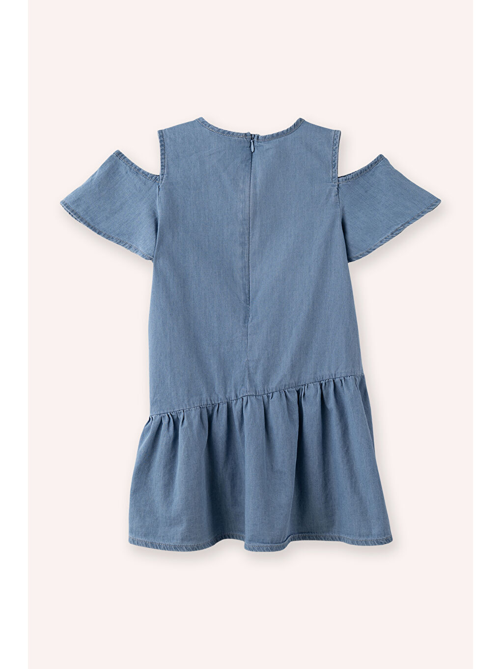 Kız Çocuk Denim Elbise Mavi-2