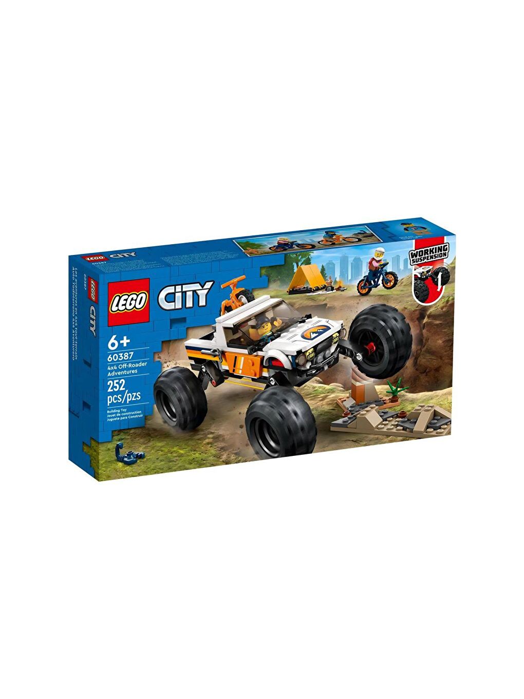 Lego Beyaz-Renklibaskı City 4x4 Arazi Aracı Maceraları 60387 - 3