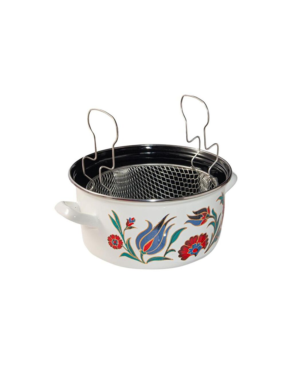 Karışık 22 Cm Emaye Kızartma Tenceresi-5