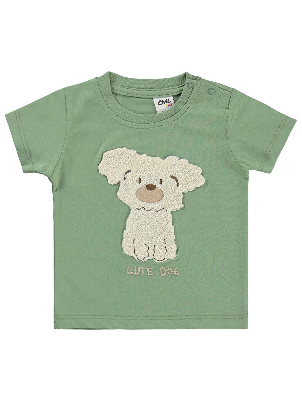 Siyah Baby Köpek Baskılı 3'lü Set 6-18 Ay Takım - Standart-5