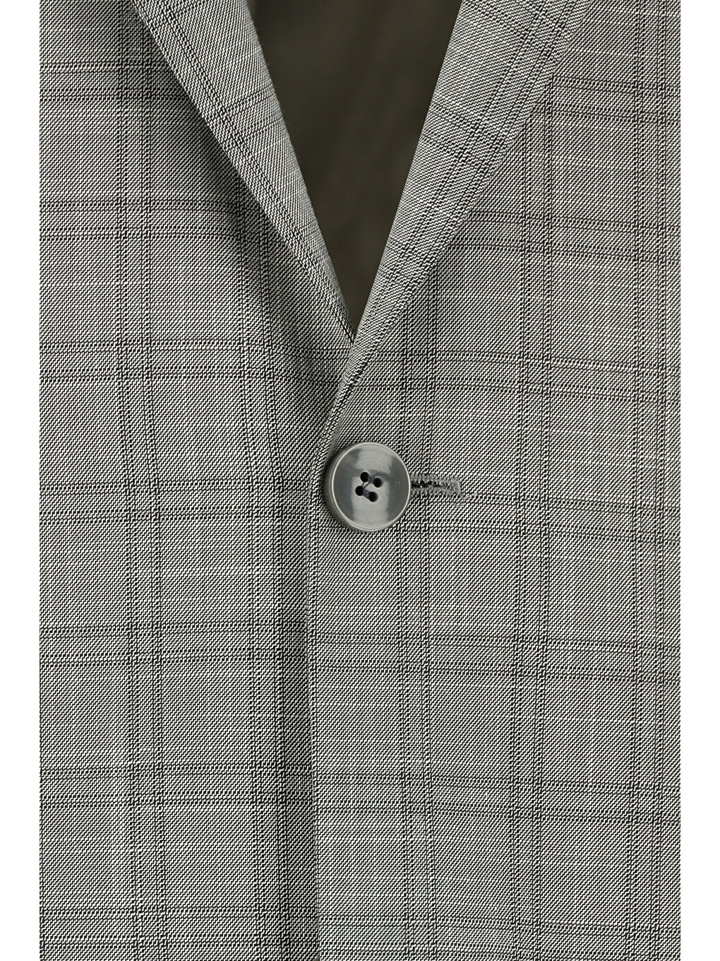 Gri Klasik Ekose Takım Elbise-3