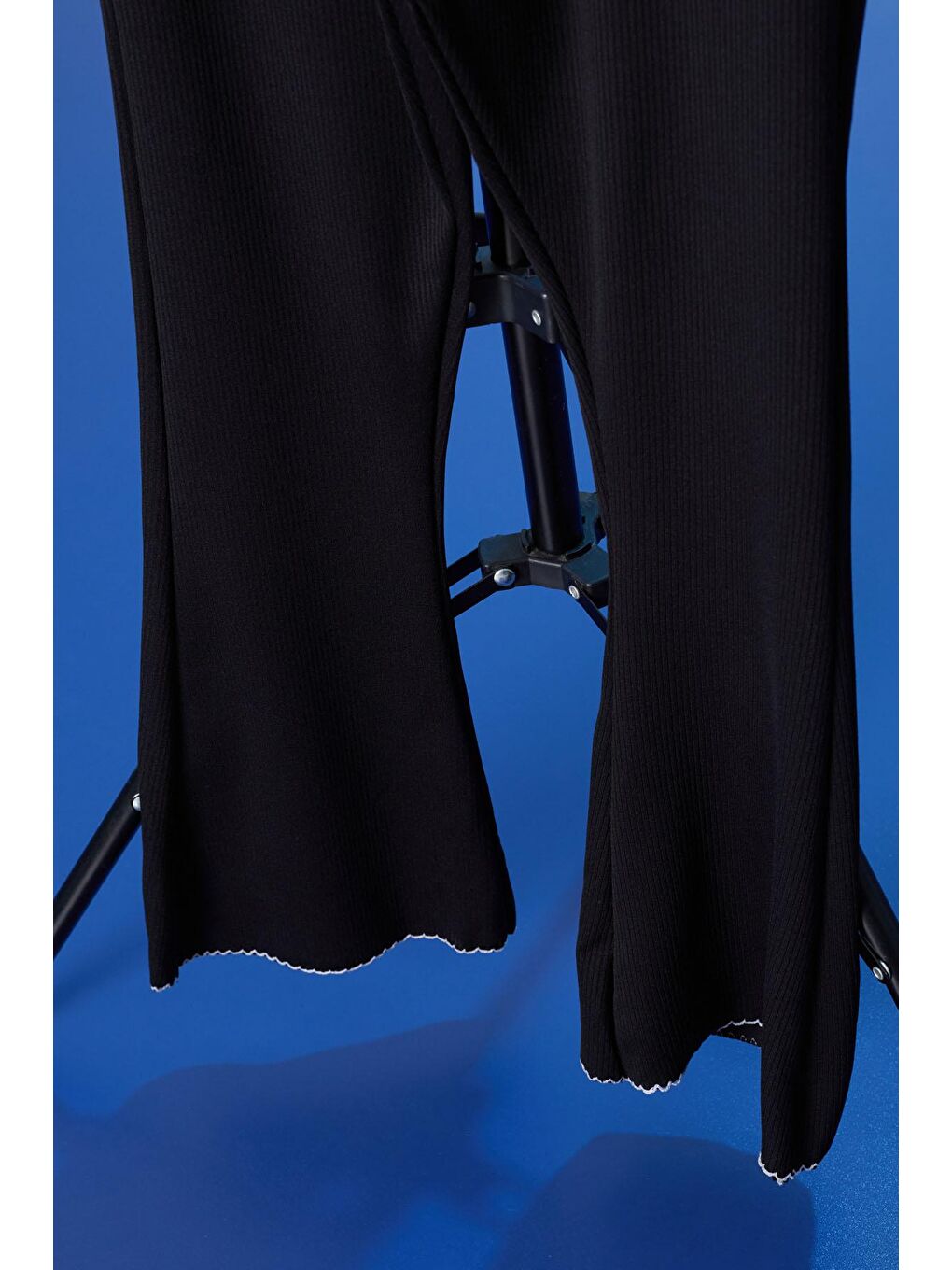 Siyah Beauty Yazı Nakışlı İspanyol Paça Kız Çocuk Tayt 18178-1