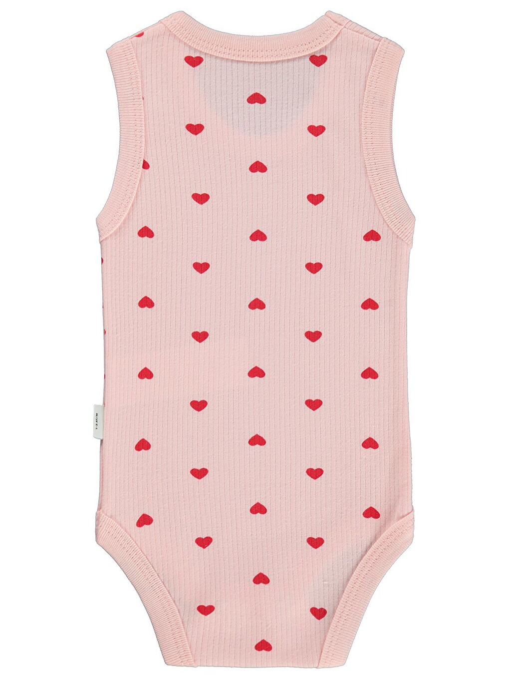 Baby Kalp Empirme 0-3 Yaş Çıtçıtlı Badi - Pembe-1