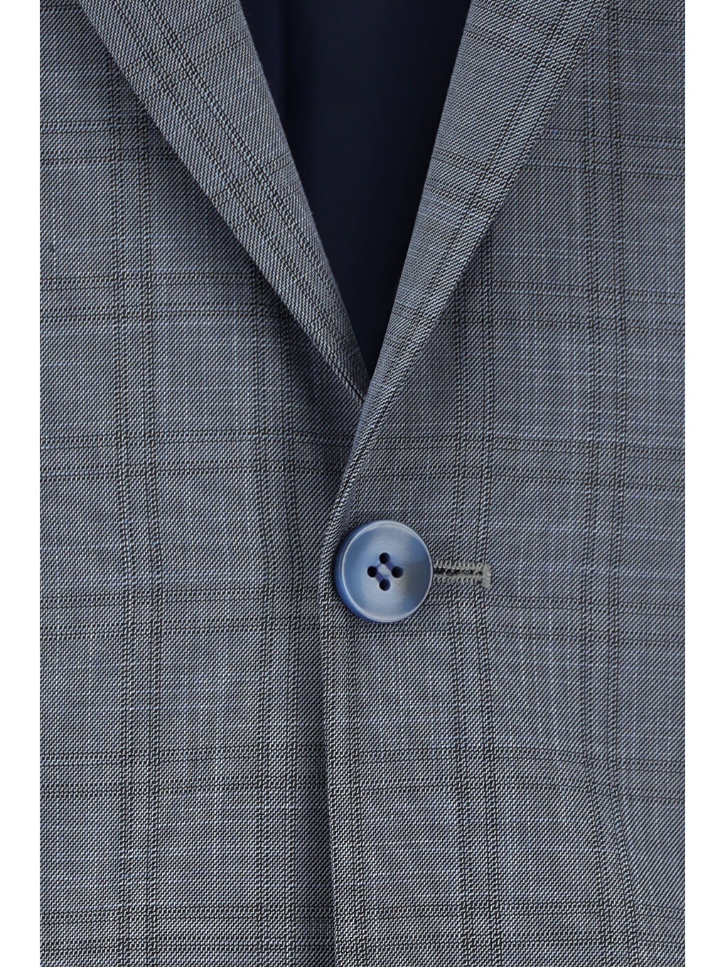 Gri Klasik Ekose Takım Elbise-3