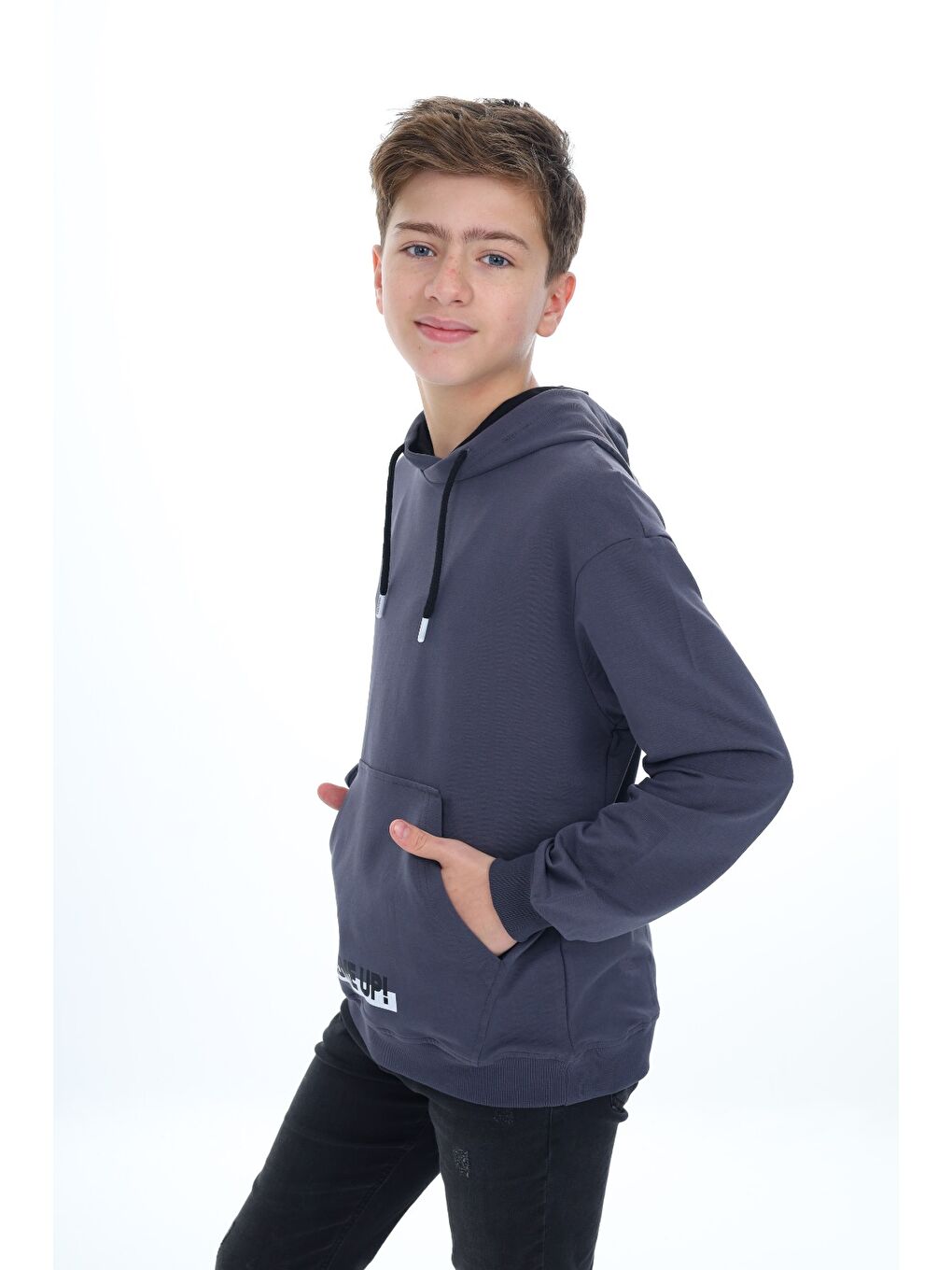 Toontoykids Gri Erkek Çocuk Baskılı Sweatshirt - 3