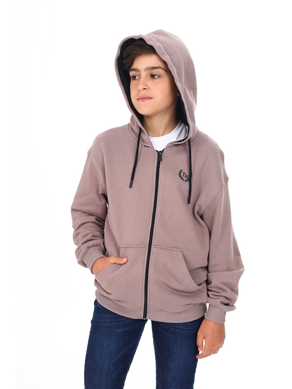 Toontoykids Kahverengi Erkek Çocuk Baskılı Hırka - 3