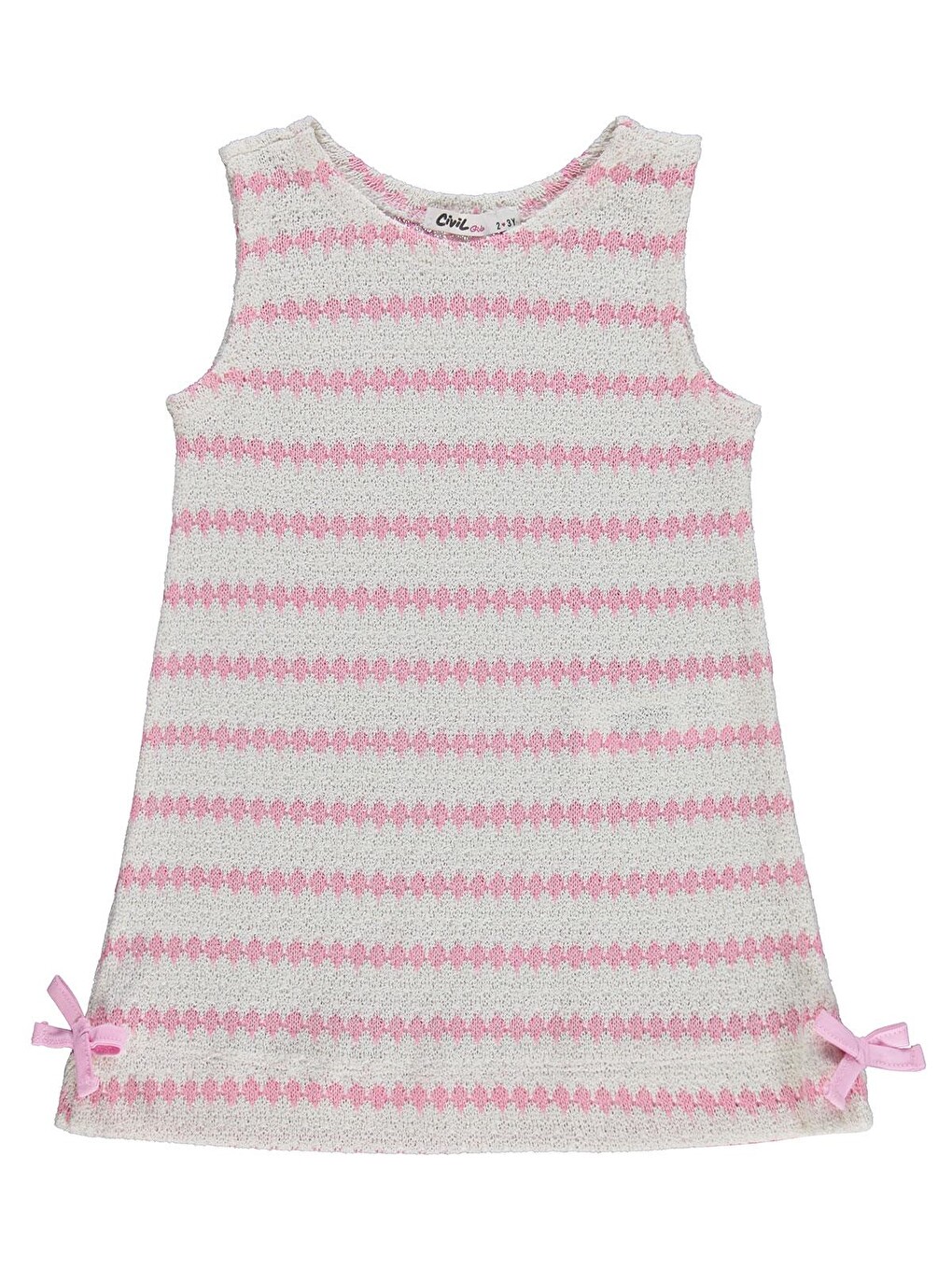 Girls Fiyonklu 2-5 Yaş Elbise - Pembe