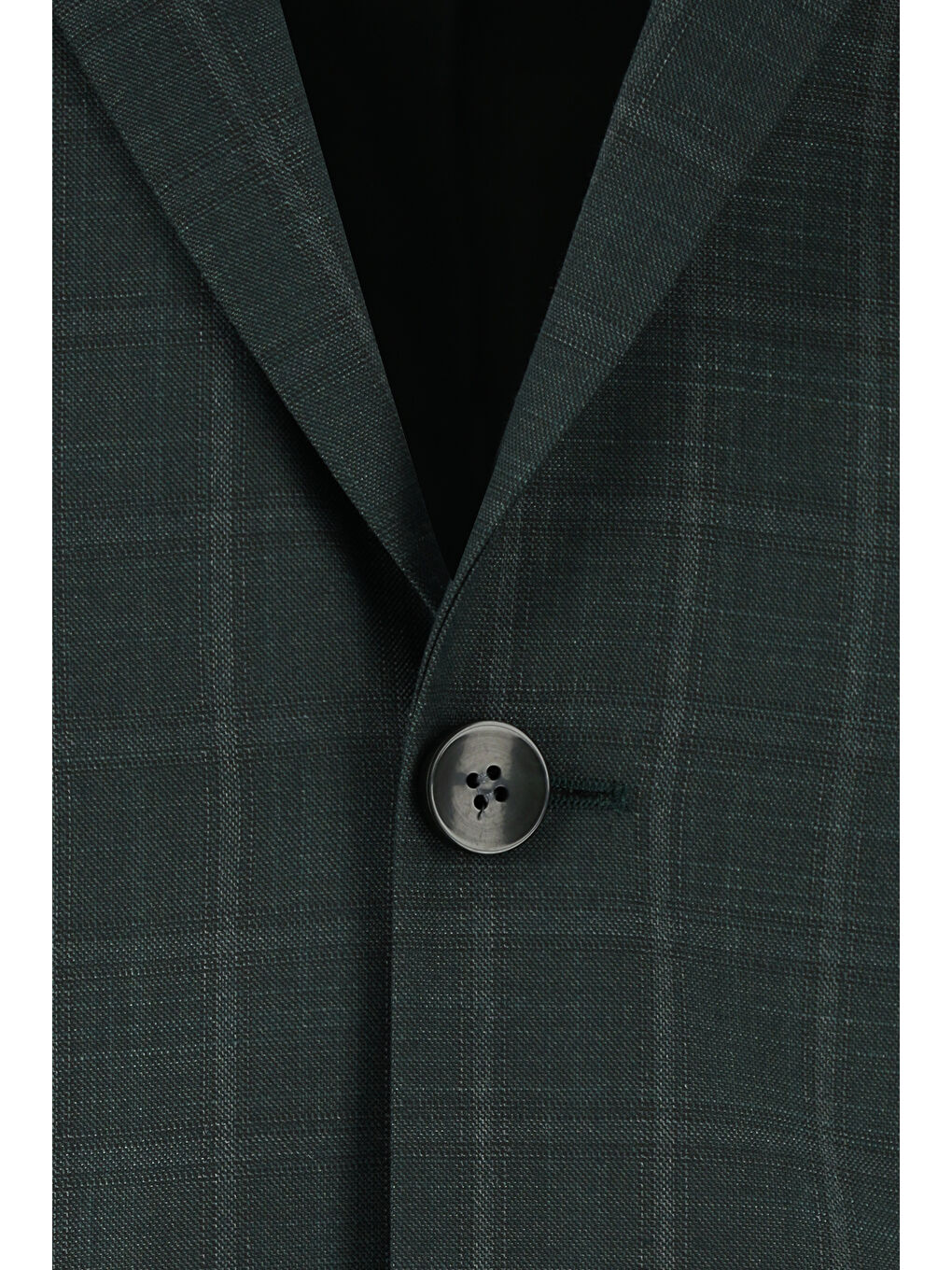 Yeşil Regular Fit Klasik Ekose Takım Elbise-3