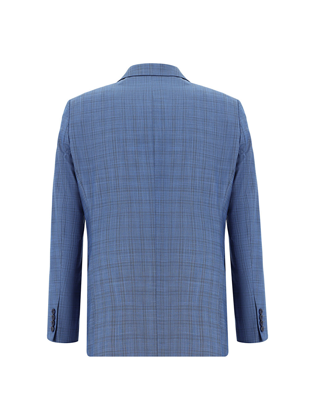 Mavi Regular Fit Klasik Ekose Takım Elbise-2