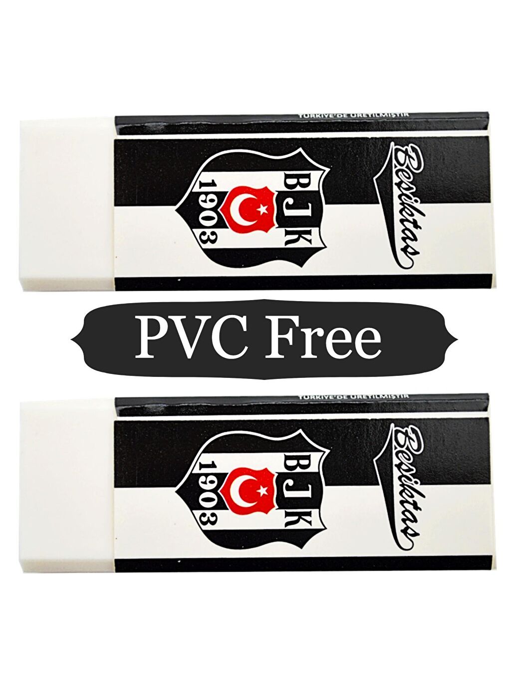 Beşiktaş Beyaz No:20 PVC Free Büyük Boy Beyaz Silgi 20 Adet - 1