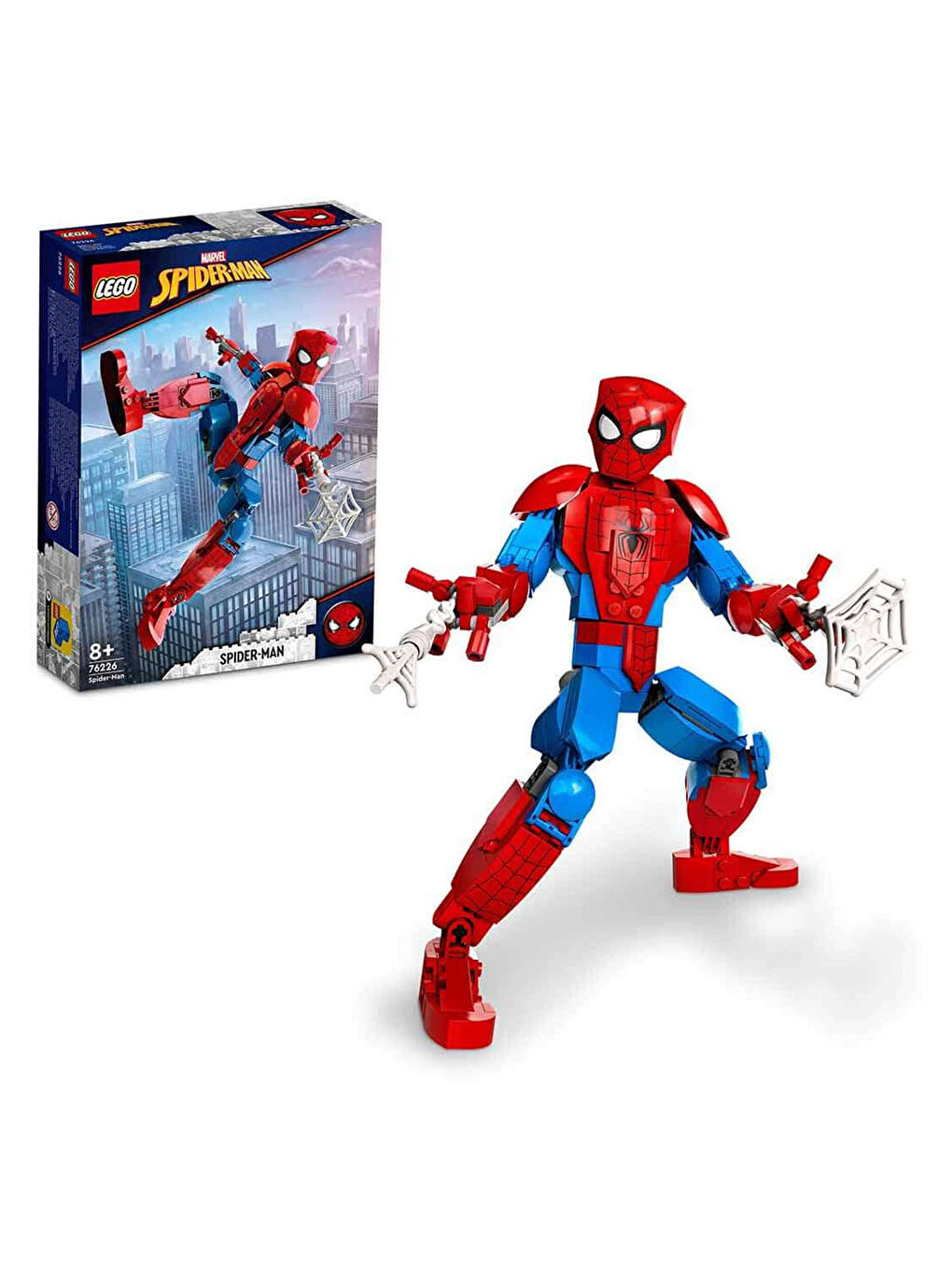 Lego Renksiz Marvel Örümcek Adam Figürü 76226