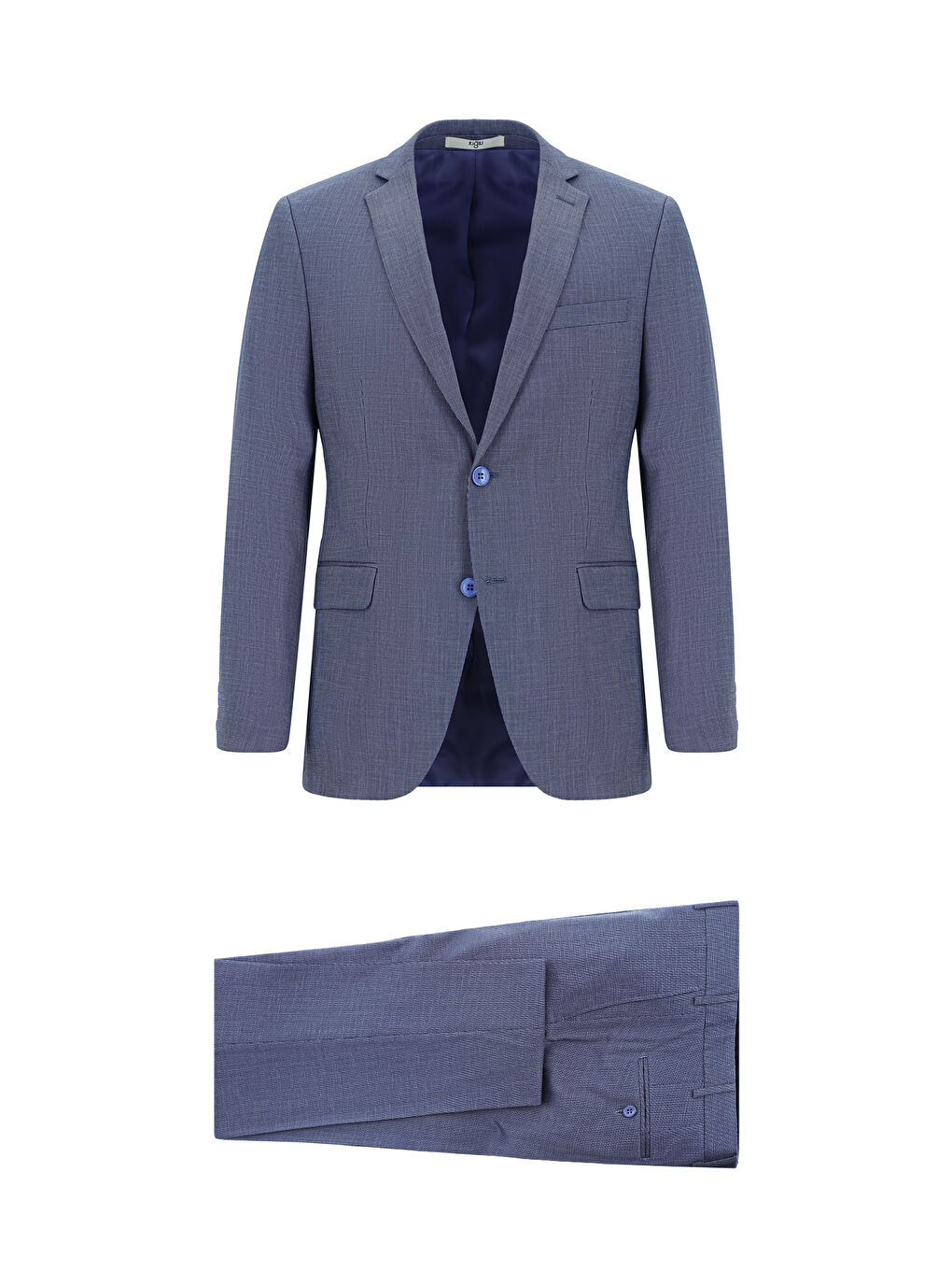 Lacivert Super Slim Fit Ekstra Dar Kesim Klasik Desenli Takım Elbise