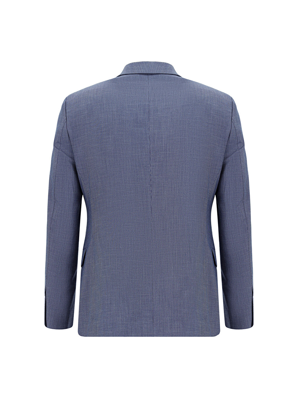 Lacivert Super Slim Fit Ekstra Dar Kesim Klasik Desenli Takım Elbise-2