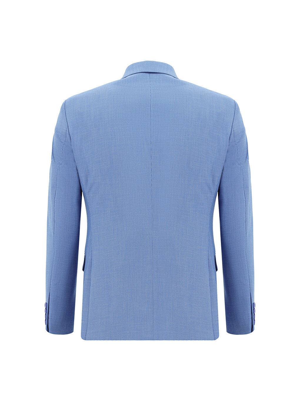 Mavi Super Slim Fit Ekstra Dar Kesim Klasik Desenli Takım Elbise-2