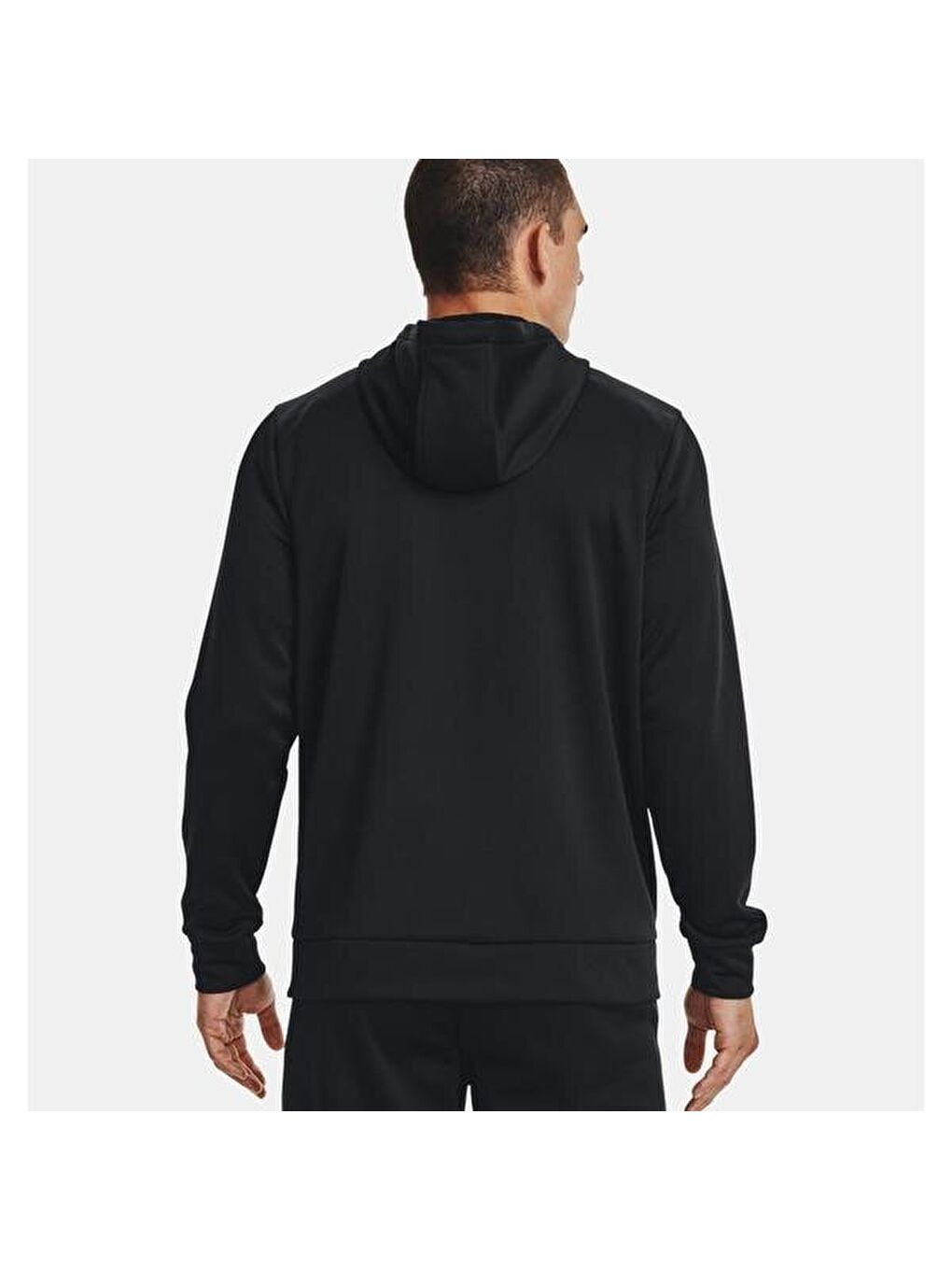 Armour Fleece Erkek Siyah Kapüşonlu Ceket-1