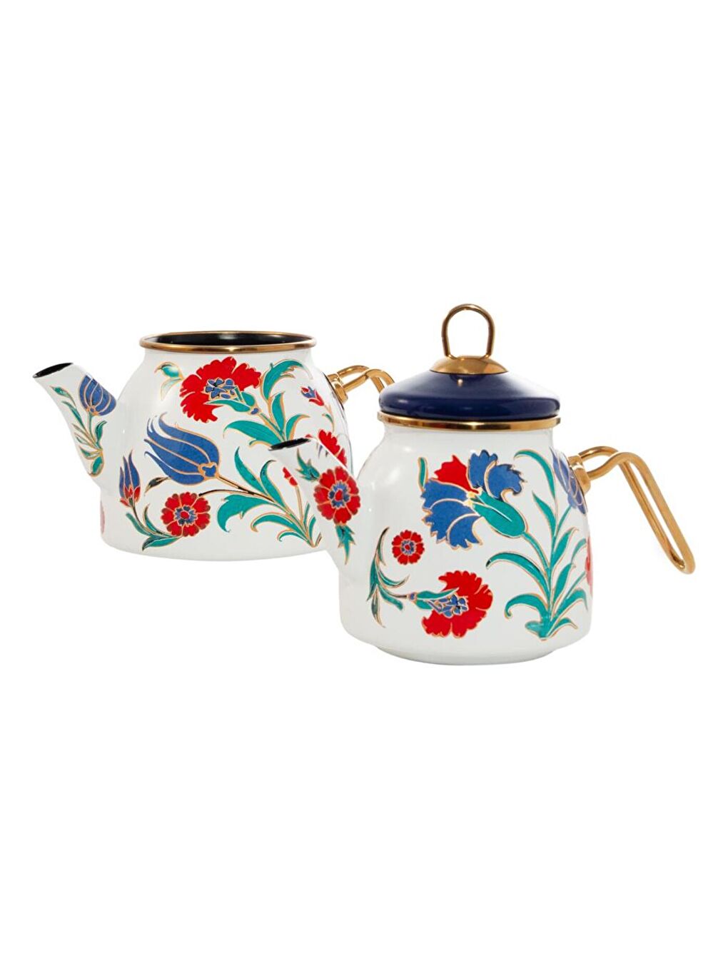 Karışık Emaye Çaydanlık-4