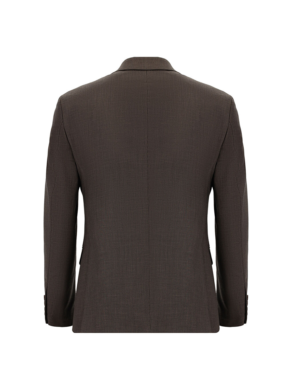 Kahverengi Super Slim Fit Ekstra Dar Kesim Klasik Desenli Takım Elbise-2