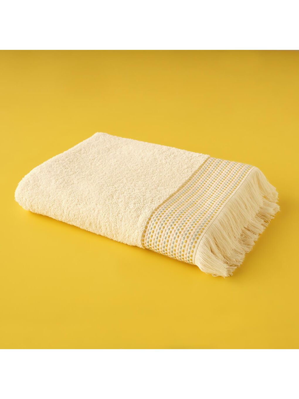 Stitch Stripes Banyo Havlusu Sarı