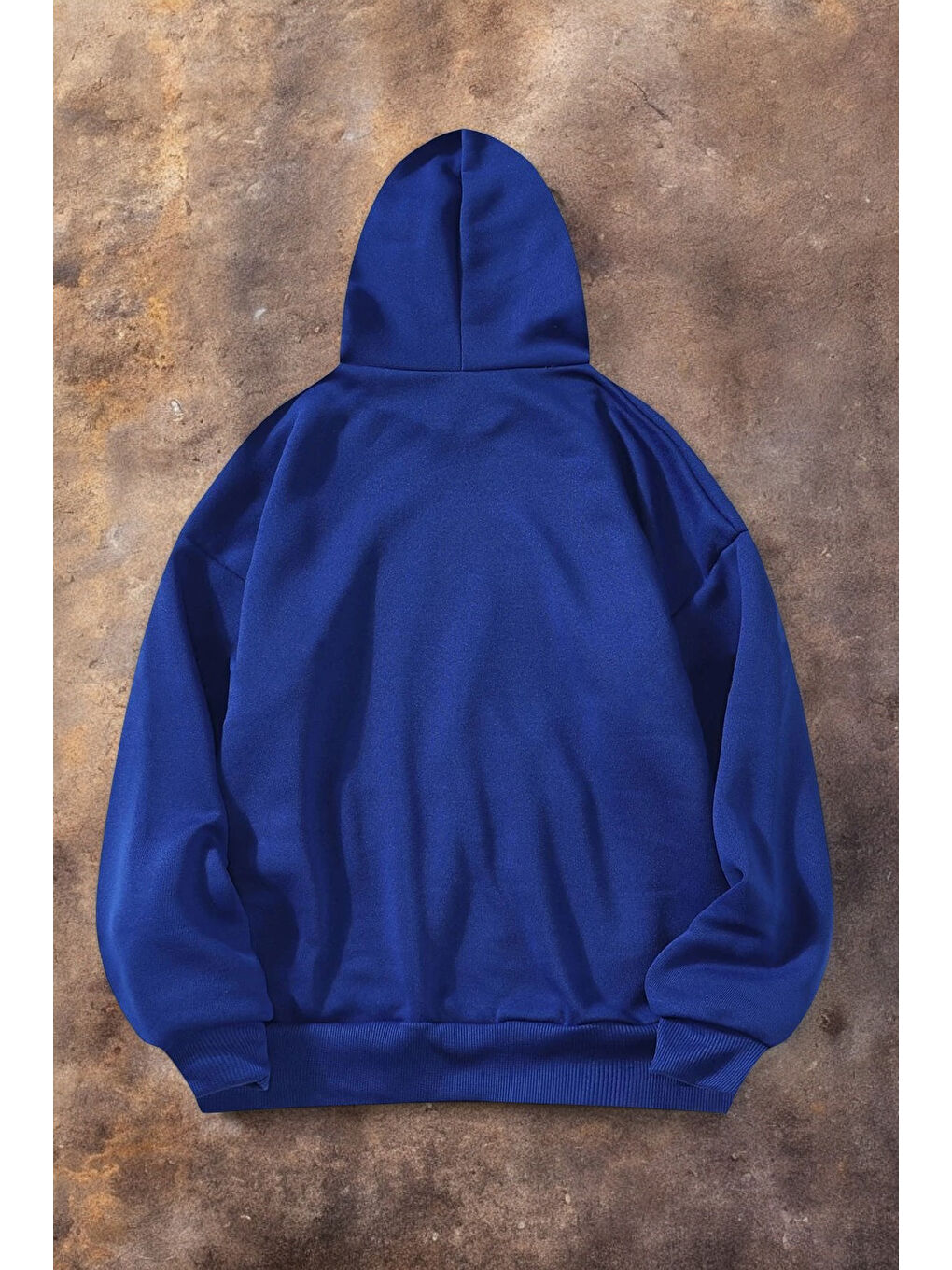 uyguntarz Mavi Grafiti imza Baskılı Oversize Sweatshirt - 1