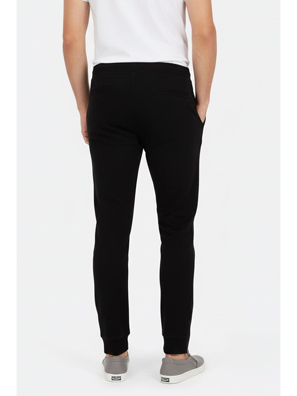 Giotelli Siyah Regular Fit Pamuk Karışımlı Örme Jogger Pantolon-3