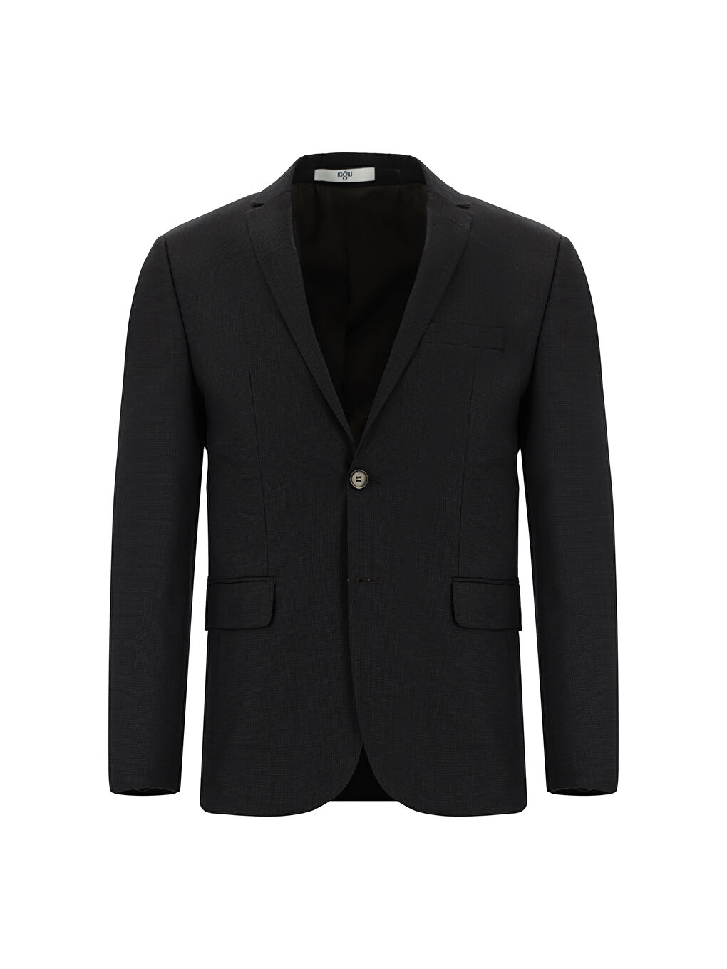 Gri Super Slim Fit Ekstra Dar Kesim Klasik Desenli Takım Elbise-1