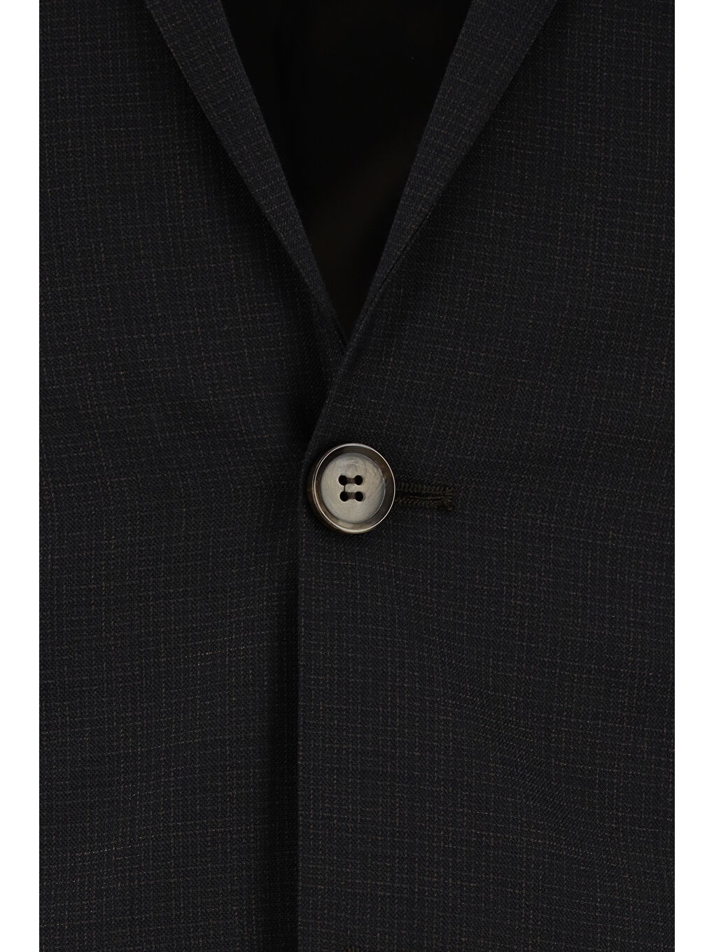 Gri Super Slim Fit Ekstra Dar Kesim Klasik Desenli Takım Elbise-3