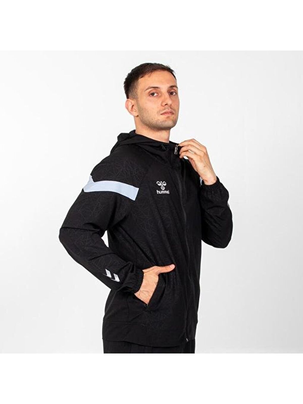 Flex Erkek Siyah Kapüşonlu Ceket-4