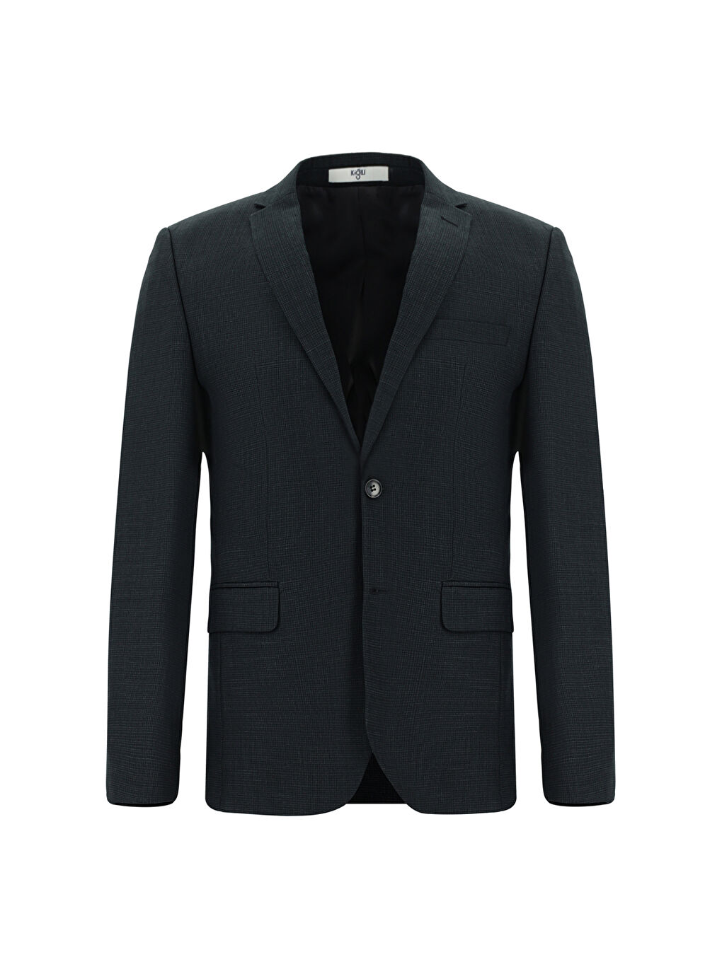 Antrasit Super Slim Fit Ekstra Dar Kesim Klasik Desenli Takım Elbise-1