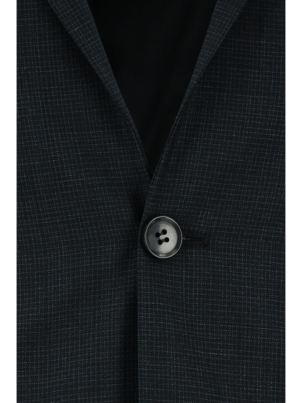 Antrasit Super Slim Fit Ekstra Dar Kesim Klasik Desenli Takım Elbise-3