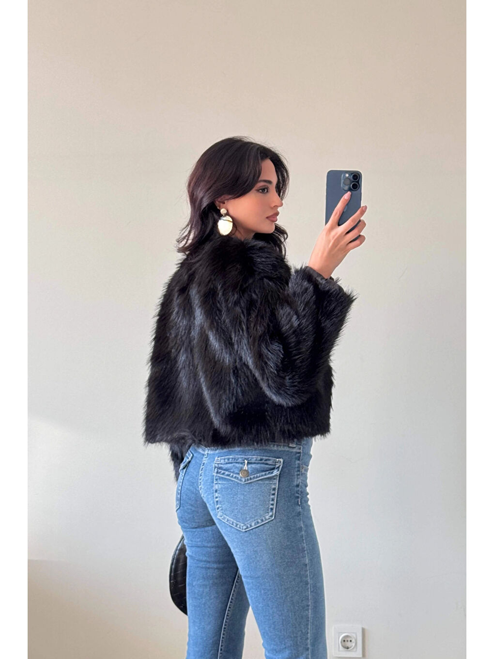 Kadın Siyah Astarlı Kürk 0011-1041-1