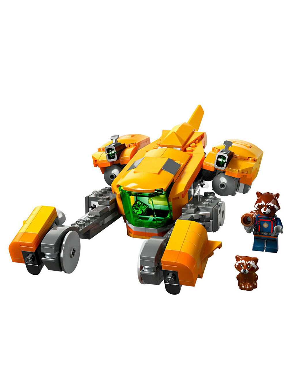 Lego Renksiz Marvel Bebek Rocket in Gemisi 76254 - 7