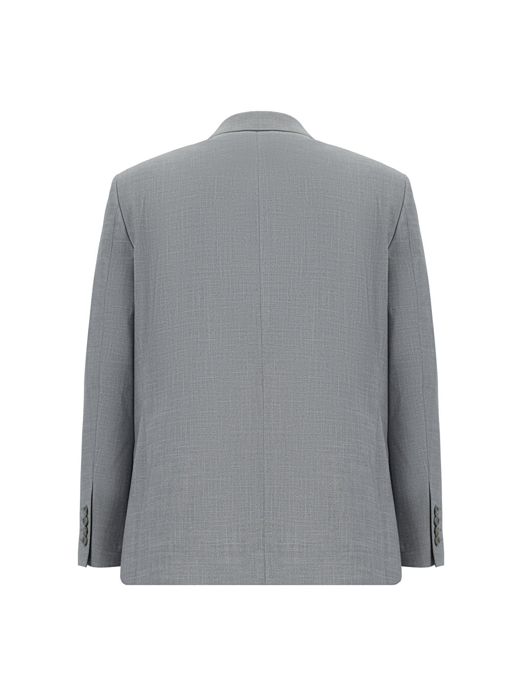 Gri 4 Drop Relaxed Fit Rahat Kesim Desenli Takım Elbise-2