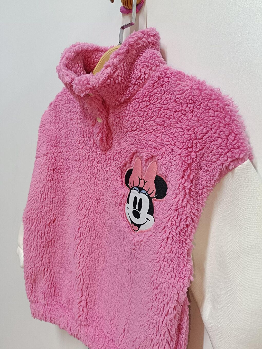 Pembe Minnie Mouse Lisanslı Kız Çocuk 2'li Takım 22039-2