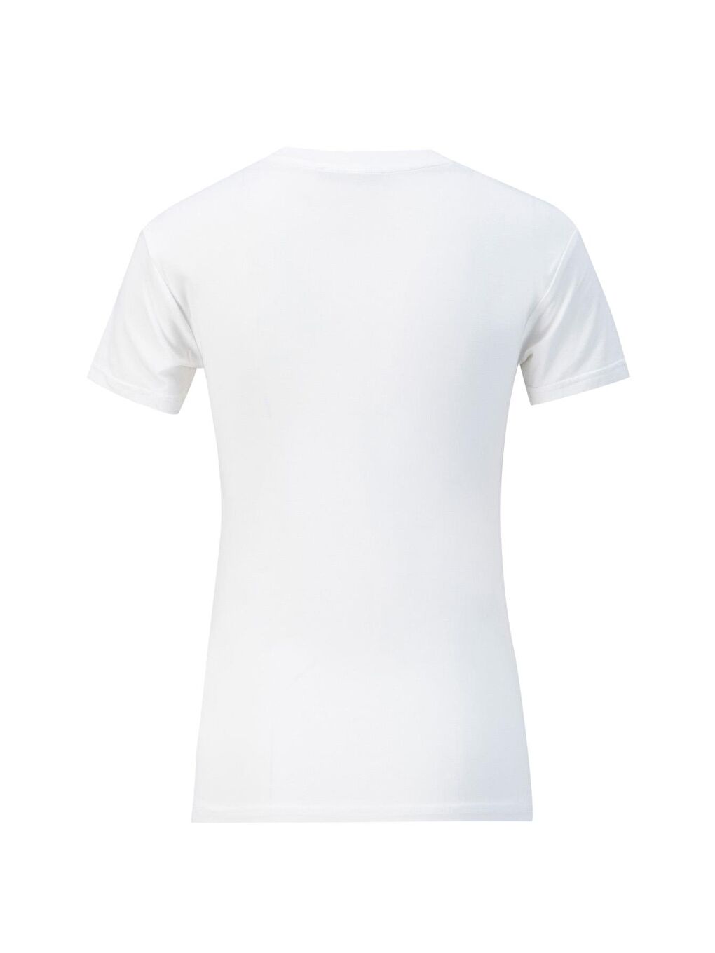 Kısa Kollu Sıfır Yaka Badi Ortd9040 Beyaz