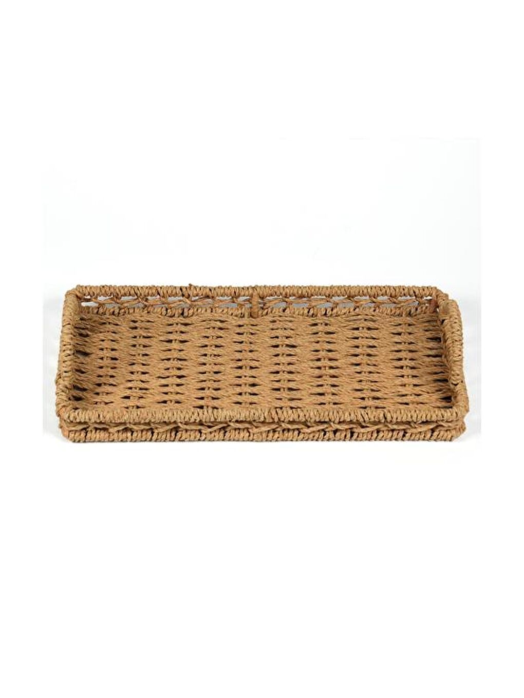 Deco Rustik Dekoratif Tepsi - Bej - 30 cm-3