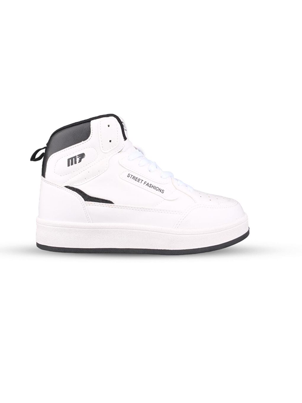 Kadın Günlük Ayakkabı - Beyaz-Siyah, Bilek Boy