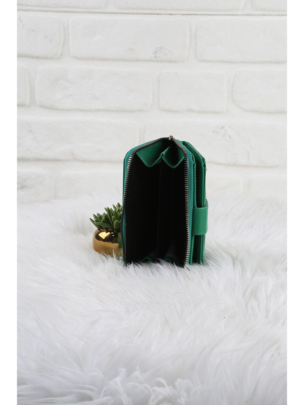 Yeşil Ön Cepli Cüzdan/Para Çantası-2