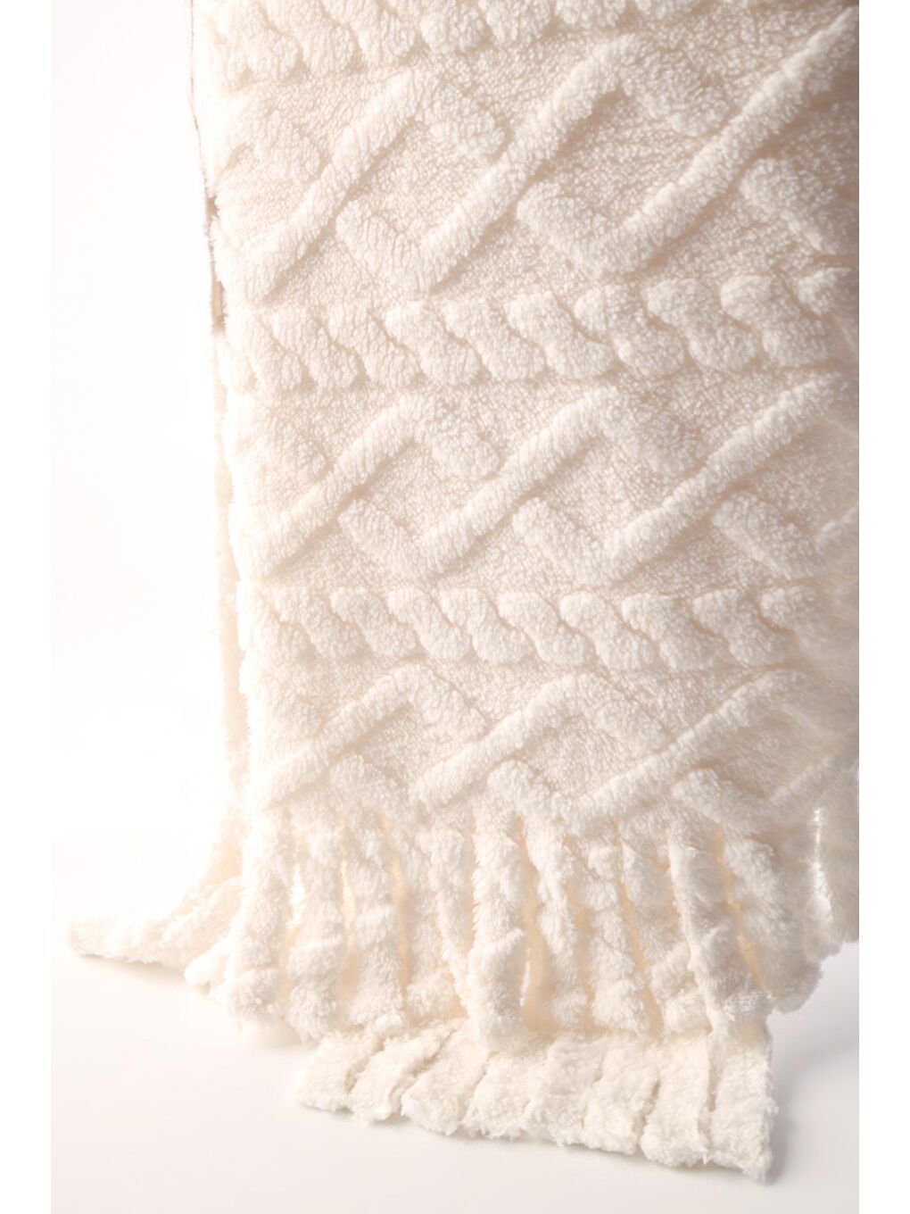 Ekru Krem Omuz Şalı-1