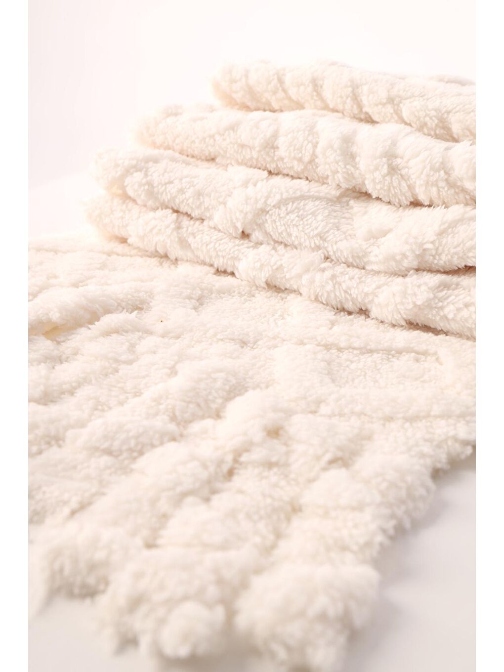 Ekru Krem Omuz Şalı-2