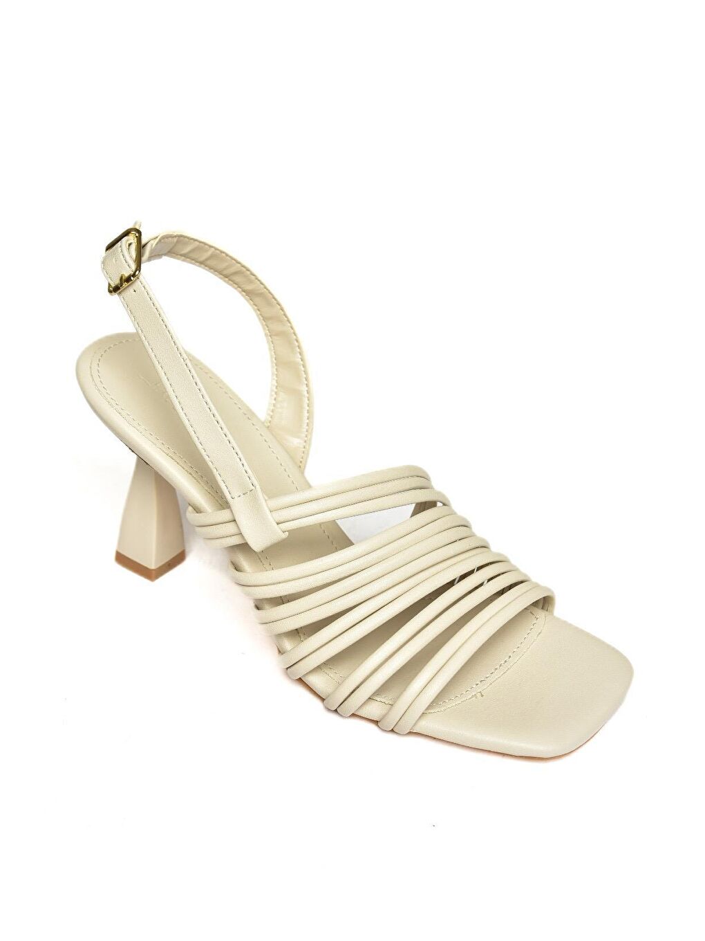 S7745201 Bej Kadın Topuklu Ayakkabı-1