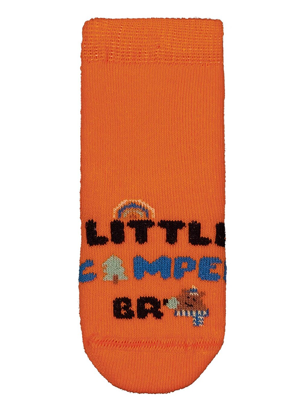 Beyaz Baby Little Camper Havlu 6-18 Ay 2'li Bebek Erk Çorap Set - Standart-4