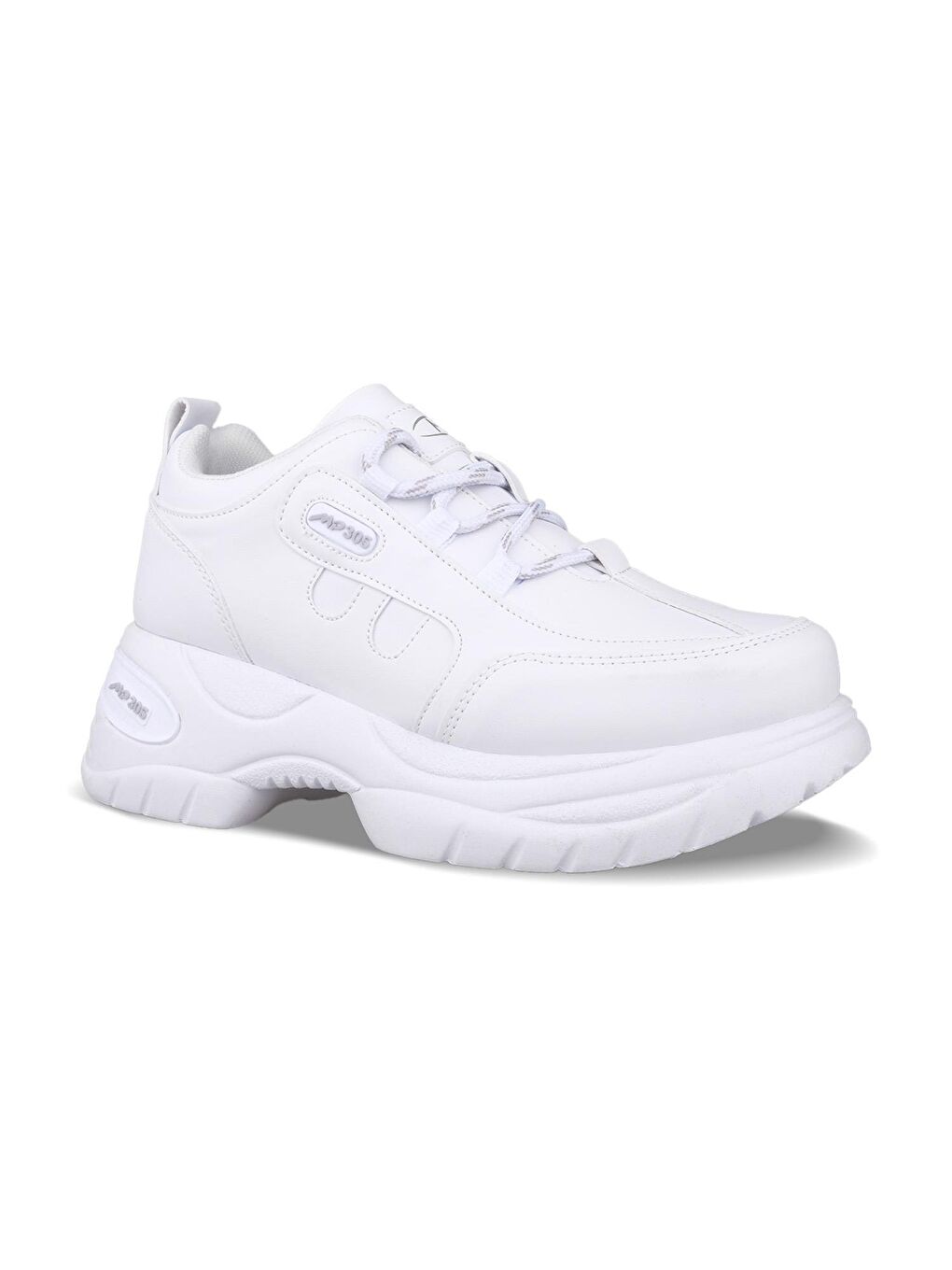 Kadın Günlük Ayakkabı - Beyaz, Nubuk Deri-2