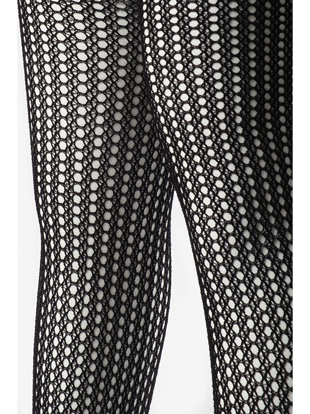 Siyah Dantel File Kız Çocuk Külotlu Çorap-1