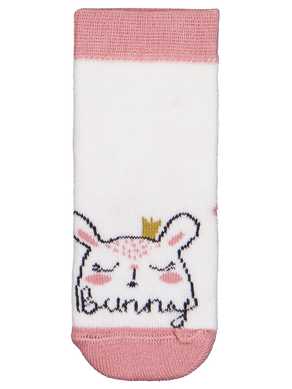 Beyaz Baby Bunny Havlu 6-18 Ay 2'li Bebek Kız Çorap Set - Standart-1
