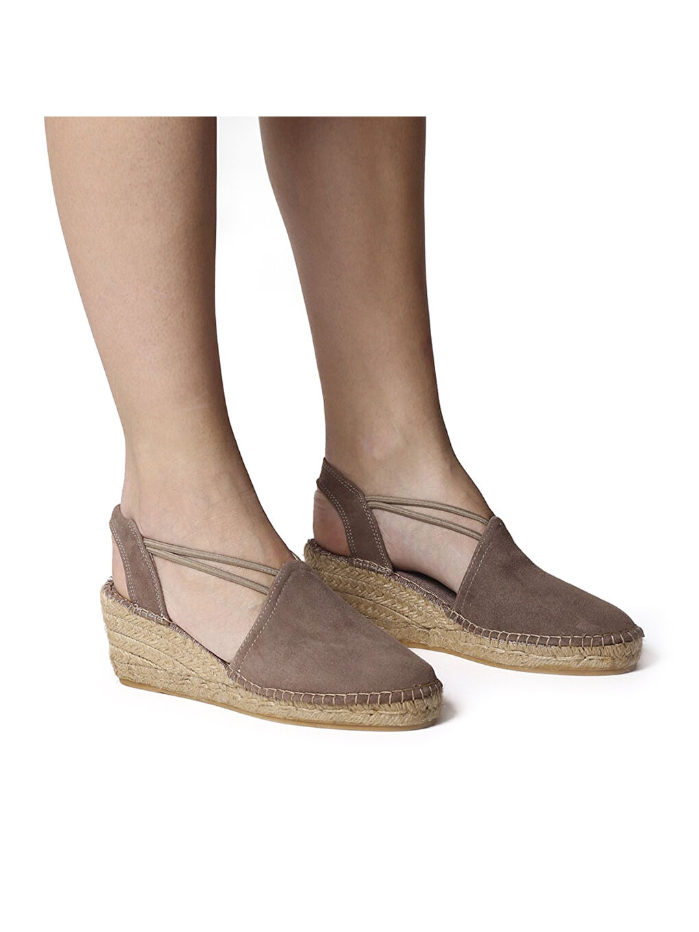 Kahverengi Kadın Sandalet Tremp Taupe-3