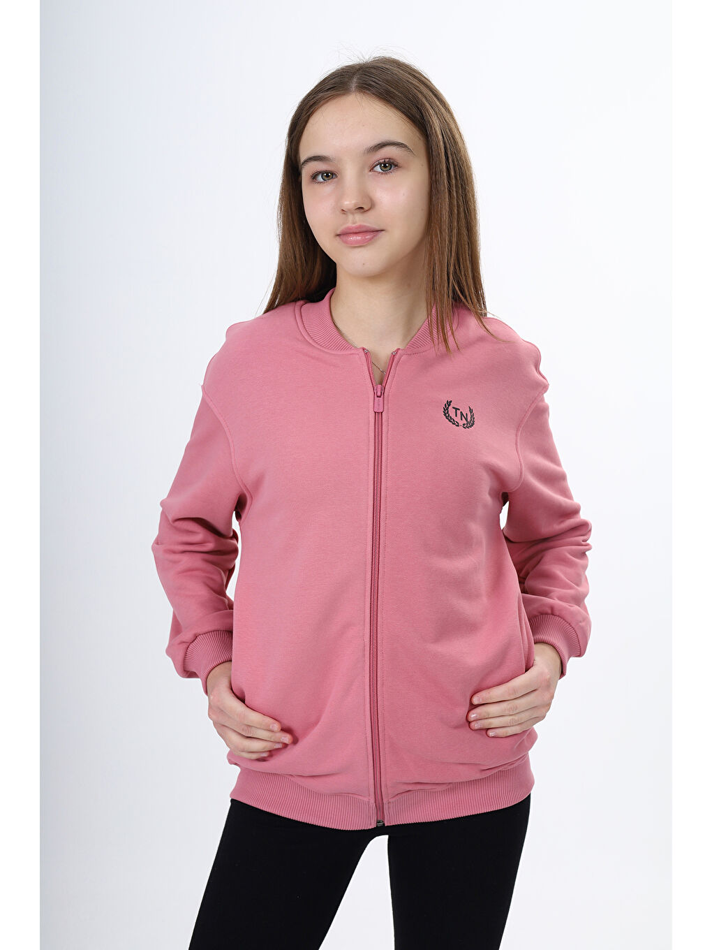 Toontoykids Pembe Kız Çocuk Baskılı Hırka - 2