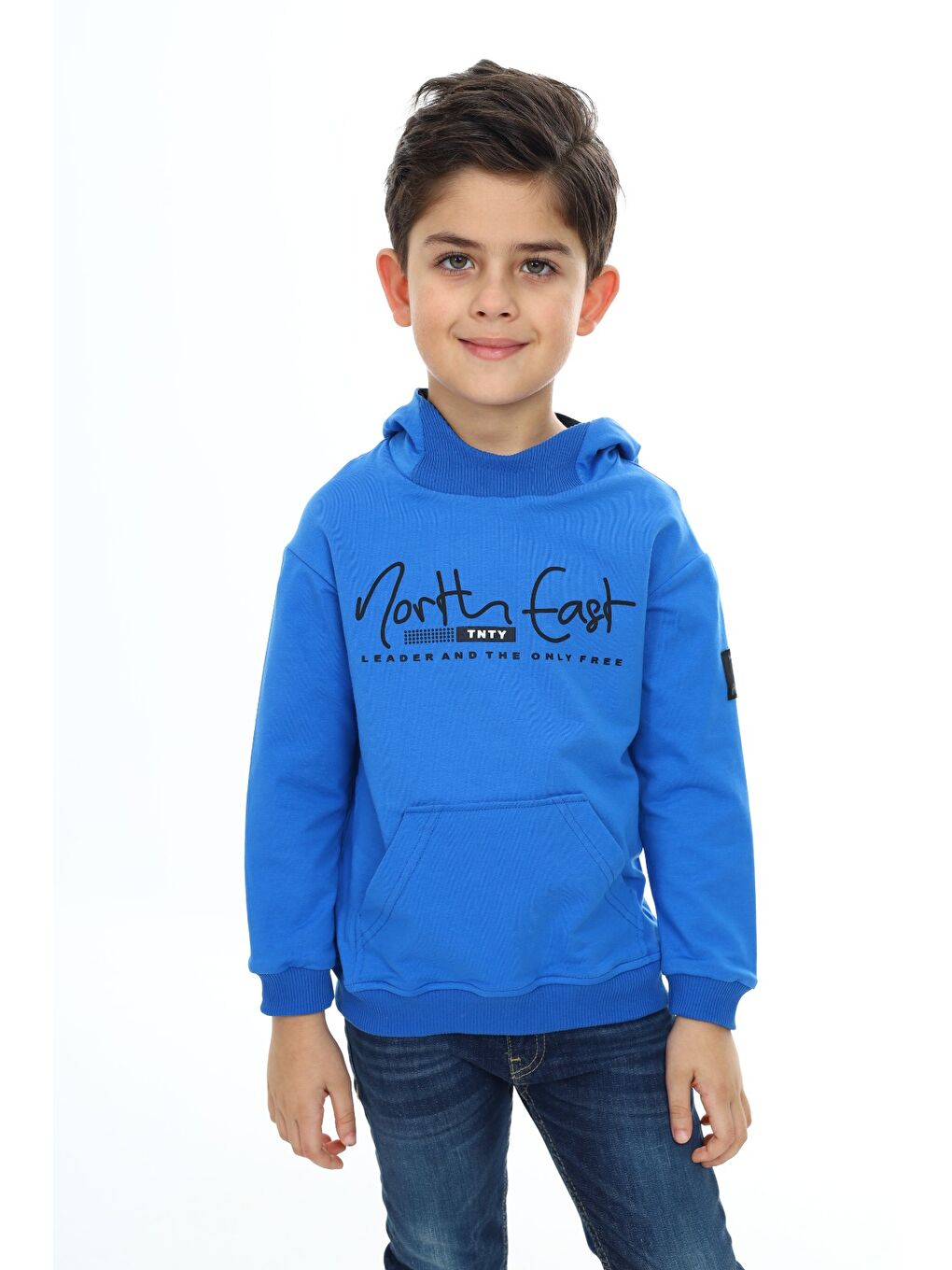 Toontoykids Mavi Erkek Çocuk Baskılı Sweatshirt