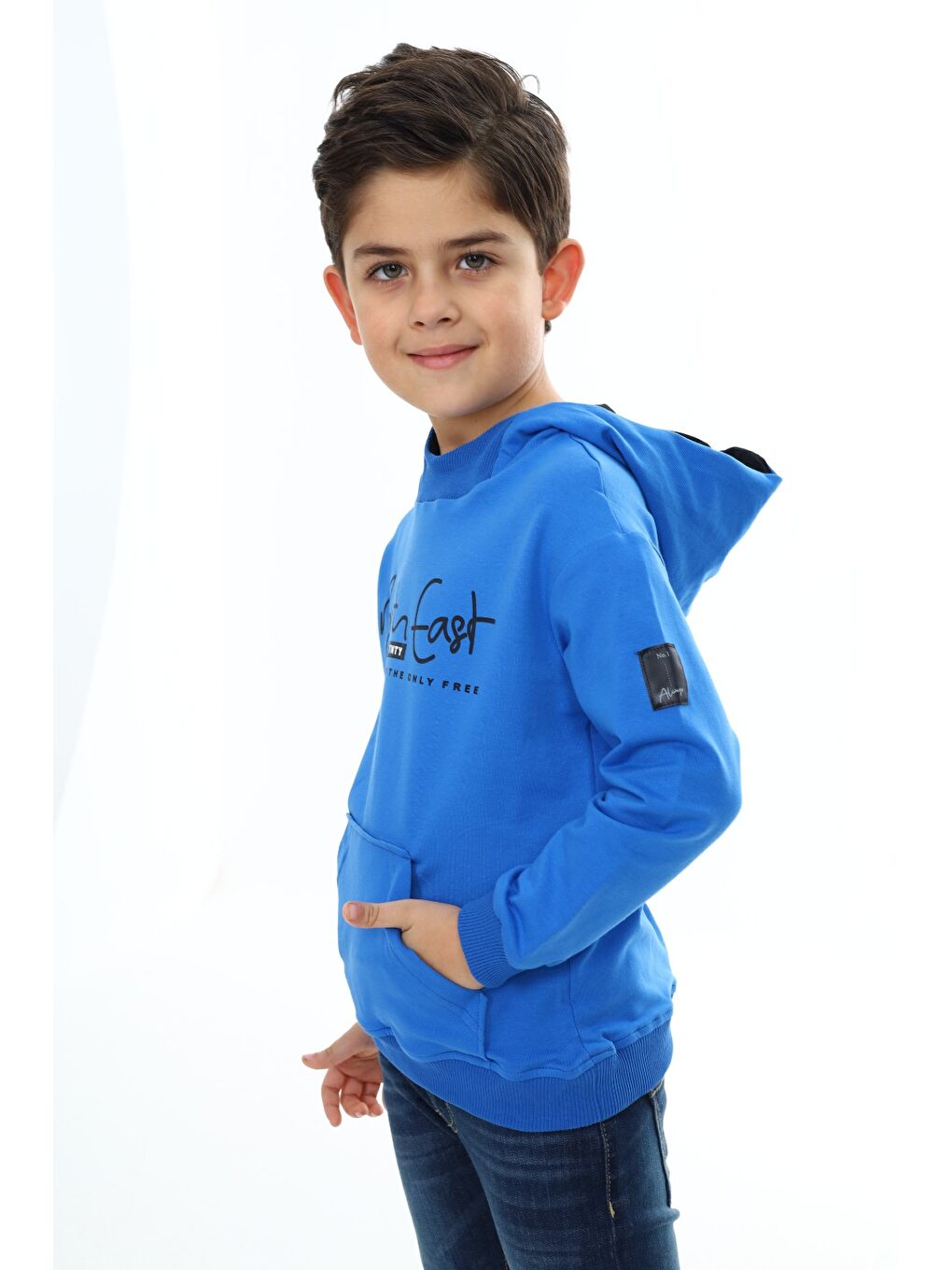 Toontoykids Mavi Erkek Çocuk Baskılı Sweatshirt - 1