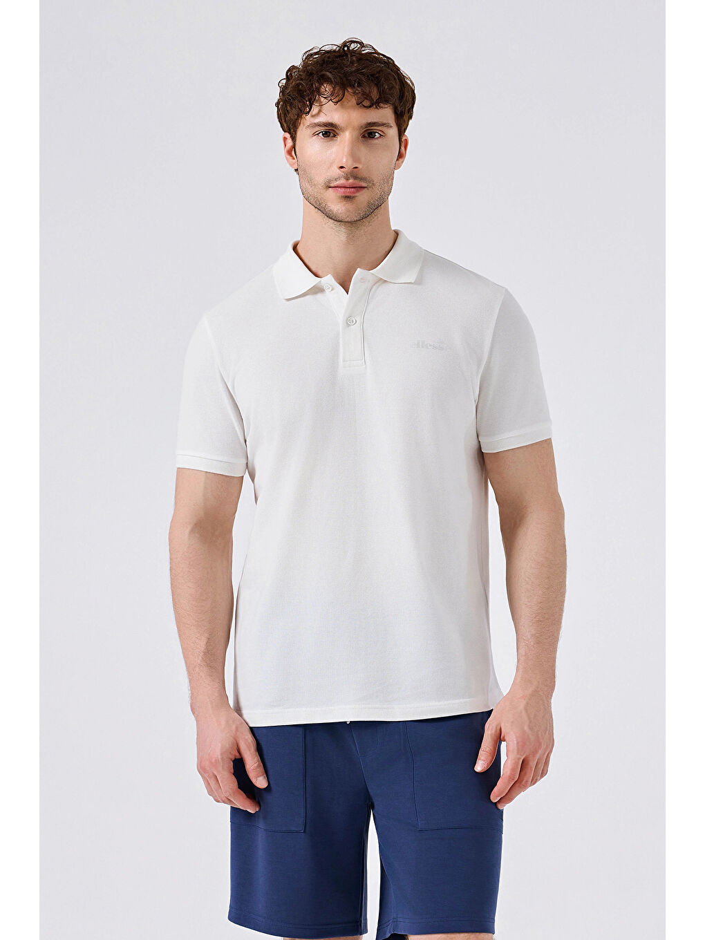 Beyaz % 100 Pamuk Regular Fit Düğmeli Polo Yaka T Shirt 6SM5018-OF